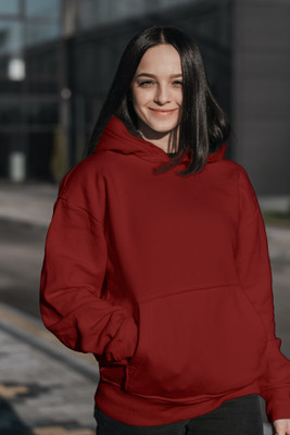 EZCLOTHING Full Sleeve Solid Women Sweatshirt