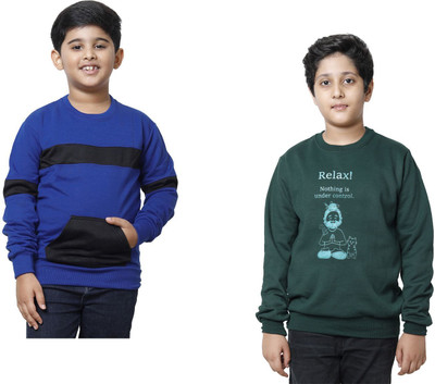 MT FASHION Full Sleeve Printed Boys Sweatshirt