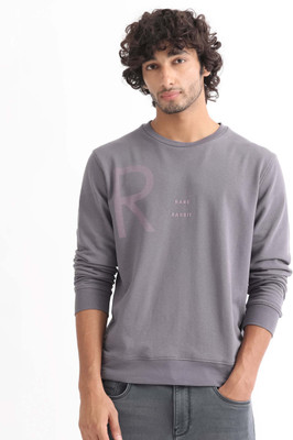 Rare Rabbit Full Sleeve Solid Men Sweatshirt