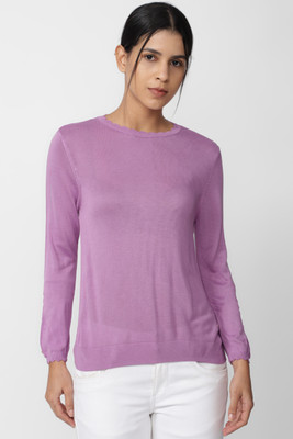 Van Heusen Woman Full Sleeve Solid Women Sweatshirt