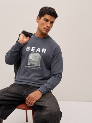THE BEAR HOUSE Full Sleeve Graphic Print Men Sweatshirt