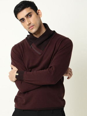 Rare Rabbit Full Sleeve Solid Men Sweatshirt