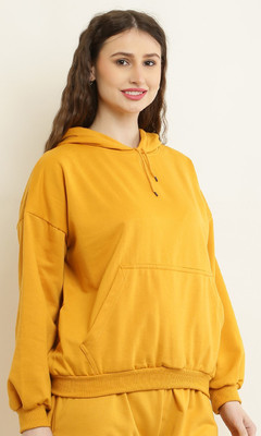 elegance redefined Full Sleeve Solid Women Sweatshirt
