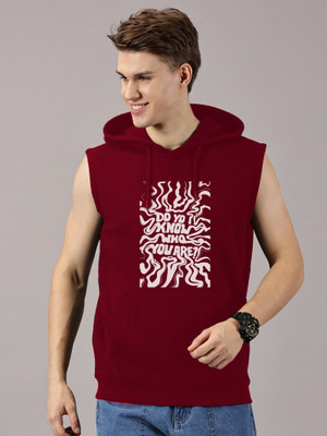 Leon Sleeveless Printed Men Sweatshirt