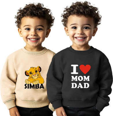 jpf Full Sleeve Printed Baby Boys & Baby Girls Sweatshirt