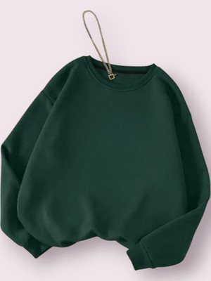 Draxstarss Full Sleeve Solid Women Sweatshirt