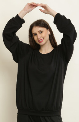 CANIDAE FASHION Full Sleeve Solid Women Sweatshirt