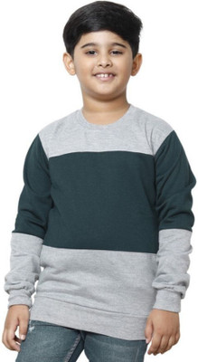 Kaayu Full Sleeve Color Block Boys Sweatshirt