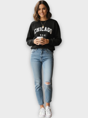 Stylezone Full Sleeve Printed Women Sweatshirt