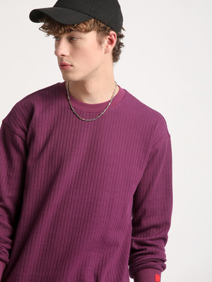 THE BEAR HOUSE Full Sleeve Solid Men Sweatshirt