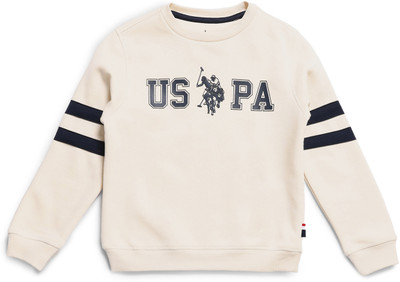 U.S. POLO ASSN. Full Sleeve Graphic Print Baby Boys Sweatshirt