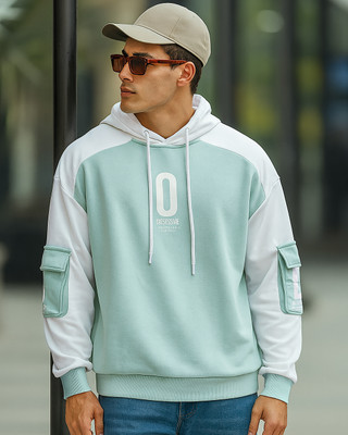 BEWAKOOF Full Sleeve Color Block Men Sweatshirt