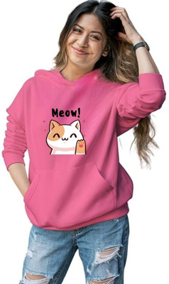 HouseOfCommon Self Design Round Neck Casual Women Pink Sweater