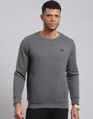 Rock.it Full Sleeve Solid Men Sweatshirt