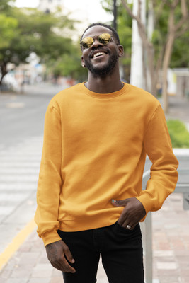 BIANCISTELLE Full Sleeve Solid Men Sweatshirt