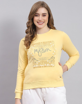 MONTE CARLO Full Sleeve Printed Women Sweatshirt