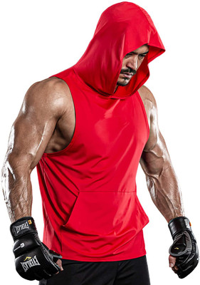 the hanger Sleeveless Solid Men Sweatshirt