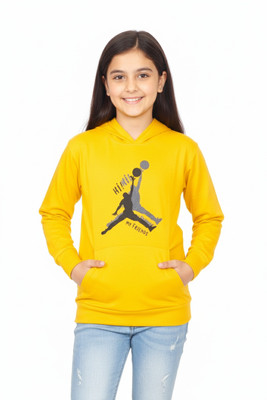 SOUNIK SDS Full Sleeve Graphic Print, Solid Girls Sweatshirt