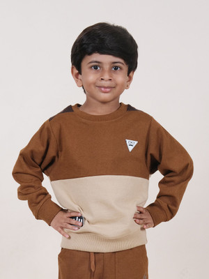 Kiddo Pnti Full Sleeve Color Block Boys Sweatshirt