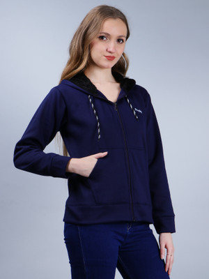 ROMFIQUE Full Sleeve Solid Women Sweatshirt