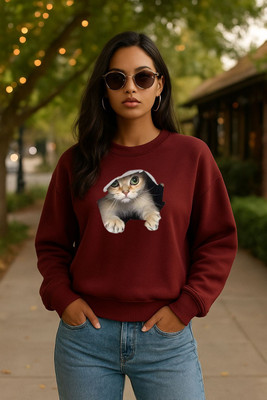 HouseOfCommon Full Sleeve Printed Women Sweatshirt