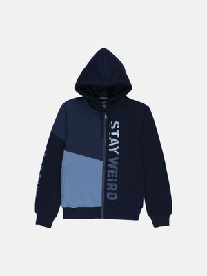 Status Quo Full Sleeve Color Block Boys Sweatshirt