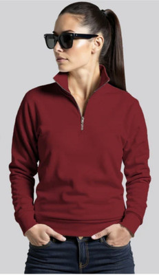 HILFIRE REGION Full Sleeve Solid Women Sweatshirt