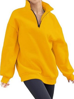 HouseOfCommon Full Sleeve Solid Women Sweatshirt