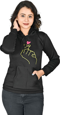 THE LALCOLLECTION KIDSWEAR Full Sleeve Graphic Print Girls Reversible Sweatshirt