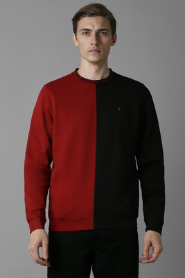 LOUIS PHILIPPE Full Sleeve Color Block Men Sweatshirt