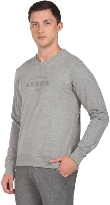 Arrow Sport Full Sleeve Solid Men Sweatshirt