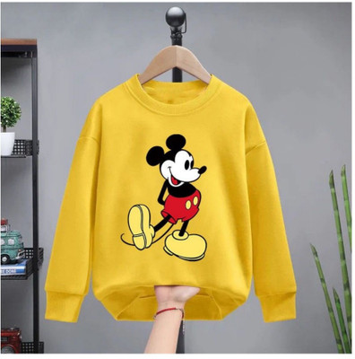 RUNJHUN Full Sleeve Printed Boys & Girls Sweatshirt
