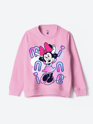 YK Disney Full Sleeve Printed Girls Sweatshirt
