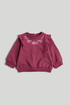 Mothercare Full Sleeve Solid Girls Sweatshirt