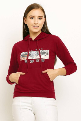 Uniquessence Full Sleeve Printed Women Sweatshirt