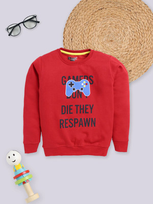 ETEENZ Full Sleeve Graphic Print Boys Sweatshirt
