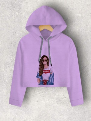 ZENWREN Full Sleeve Graphic Print Girls Sweatshirt