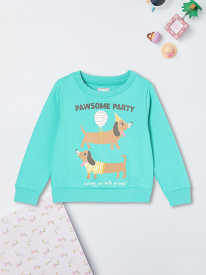 MAX Full Sleeve Printed Girls Sweatshirt