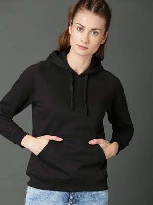 Roadster Full Sleeve Solid Women Sweatshirt