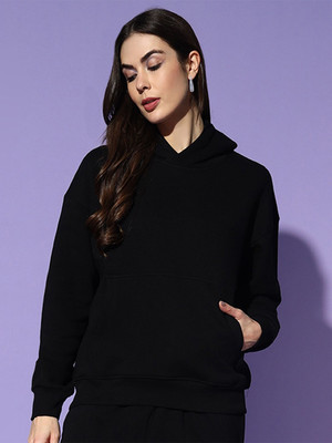 Mast & Harbour Full Sleeve Solid Women Sweatshirt