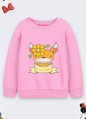 Superb Starling Full Sleeve Solid Girls Reversible Sweatshirt