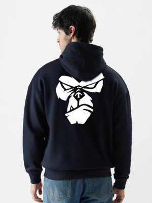 CZC Full Sleeve Graphic Print, Solid Men Sweatshirt