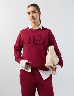 U.S. POLO ASSN. Full Sleeve Printed Women Sweatshirt