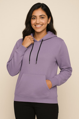 Wellvery Full Sleeve Solid Women Sweatshirt