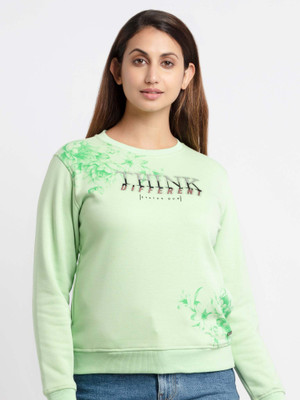 Status Quo Full Sleeve Solid Women Sweatshirt