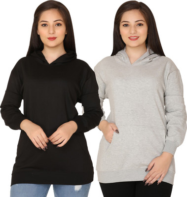 HouseOfCommon Full Sleeve Solid Women Sweatshirt