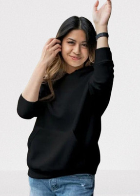 etsun Full Sleeve Solid Women Sweatshirt