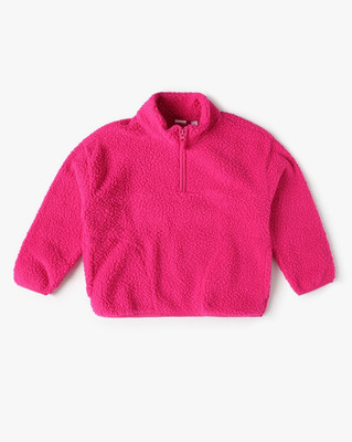 GAP Full Sleeve Self Design Girls Sweatshirt