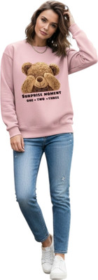 Stylezone Full Sleeve Self Design Women Sweatshirt