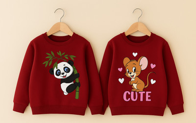 Purelegacy Full Sleeve Printed Baby Boys & Baby Girls Sweatshirt
